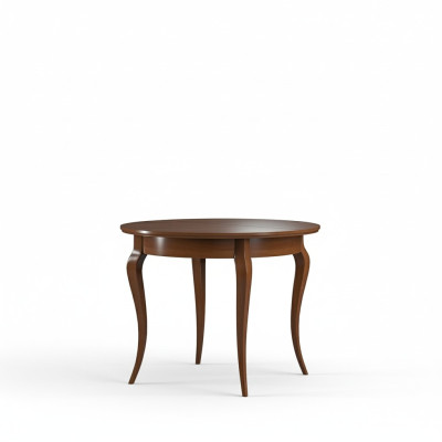 Tables rondes Salle à manger ronde Table design ronde en bois laqué 95/295cm Meubles