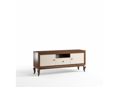 Meuble TV Design Buffet TV Mur Armoire de Luxe Étagères Commode Étagère
