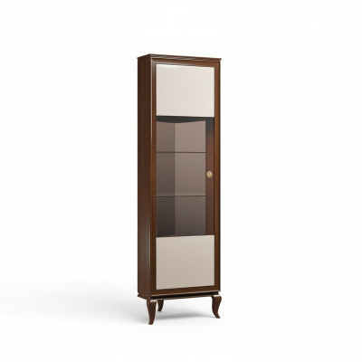 Une armoire de luxe élégante en verre, des vitrines classiques pour le salon.