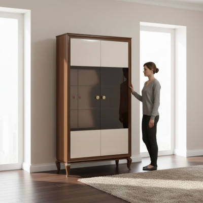 Vitrine de luxe Mobilier de salon Armoire Vitrines en verre Armoires de designer Commodes