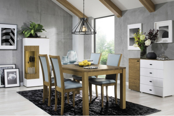 Ensemble de 6 chaises de luxe avec design, rembourrage en bois massif pour bureau ou salle à manger.