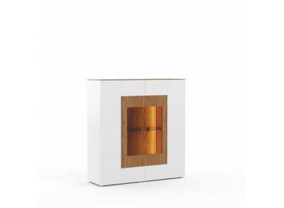 Vitrine Armoire en verre Salon vitrine 1 porte. Vitrine armoire vitrée commode