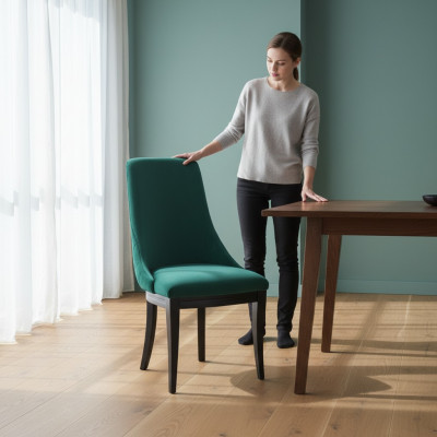Configurez 6x Chaise de salle à manger de luxe Classique Siège en bois massif moderne.