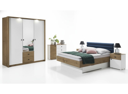 Concepteur lit rembourré Lit Lits Tissu Bois Luxe Lit double Lit de mariage 180x200cm