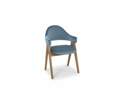 Ensemble de 4 chaises de luxe avec rembourrage de design, chaises en bois massif pour le bureau, le bureau ou la salle à manger.