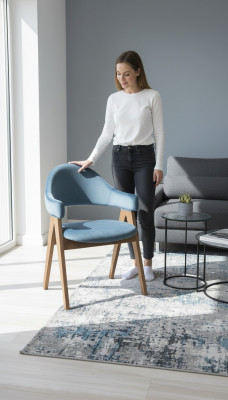 Ensemble de fauteuils de luxe 8x chaises Groupe de sièges Chaises Suite Bois Massif