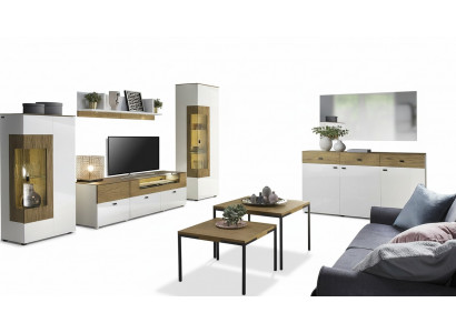 Set d'unités murales modernes Vitrines Armoire télé Living room Style baroque