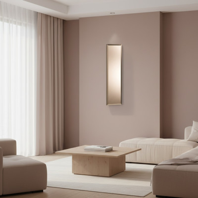 Miroir mural classique en bois avec cadre miroir Mobilier neuf 90x25cm Cadre en verre mural