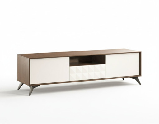 Conception de meuble de télévision à bord bas, design de console, télévision, chaîne latérale, panneaux luxueux, étagères neuves, nouvelle commode, armoire.