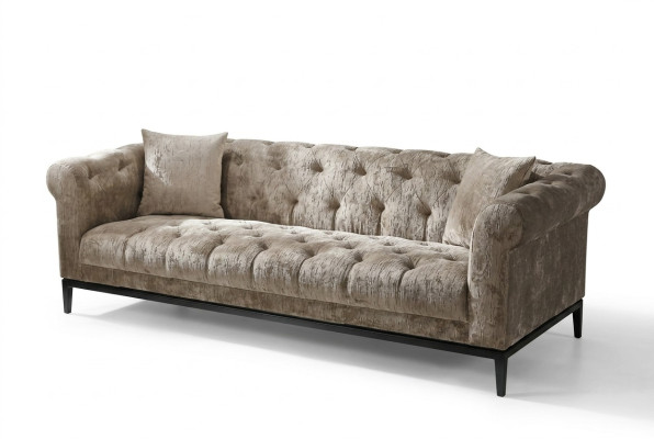 Noble Luxury Chesterfield Canapé Canapé en tissu Rembourrage en cuir Canapés Rembourrage