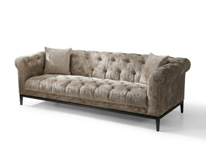 Noble Luxury Chesterfield Canapé Canapé en tissu Rembourrage en cuir Canapés Rembourrage