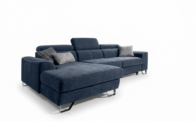 Stylisch, sehr weiches, ultrabequemes Ecksofa in modischem und luxuriösem Bezug