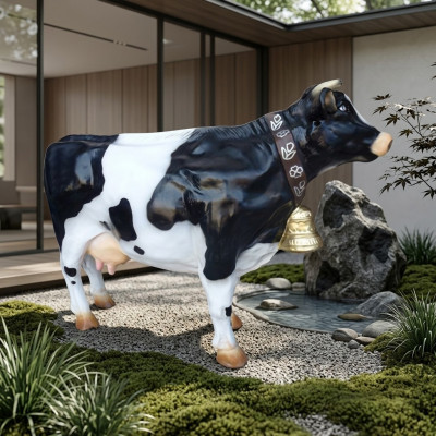 Support vache décoration ferme déco jardin vaches sculpture vache 75 cm XXL neuf
