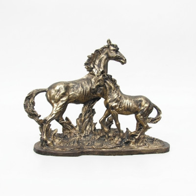 Sculpture pesaro en cuivre coloré Pégase Cheval Statues Décoration Abstraite Chevaux