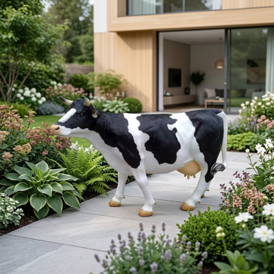 Présentoir vache décoration ferme déco jardin vaches sculpture vache 240 cm neuf