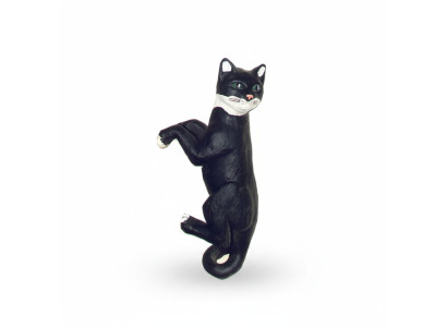 Décoration Jardin Figurines en Plastique Statue de Chat Peinte à la Main Suspendue 60 cm