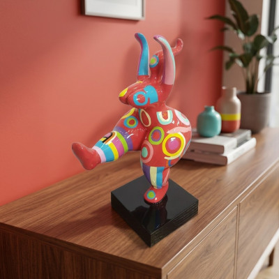 Art abstrait de designer Figurine mignonne Statue Sculptures peintes colorées Statues