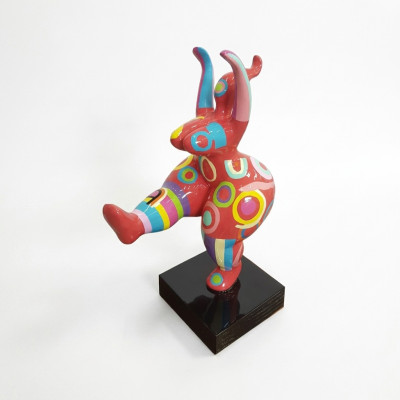 Art abstrait de designer Figurine mignonne Statue Sculptures peintes colorées Statues