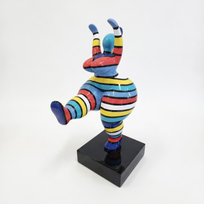Art abstrait de designer 50 cm statue figurine sculpture peintes colorées statues neuves