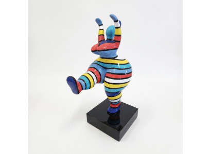 Art abstrait de designer 50 cm statue figurine sculpture peintes colorées statues neuves