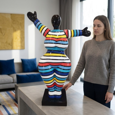 Figurines de design abstrait 120 cm statues jardin salon sculpture XXL neuve