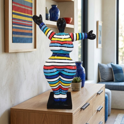 Figurines de design abstrait 120 cm statues jardin salon sculpture XXL neuve