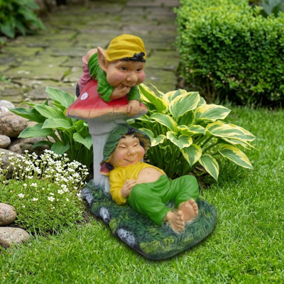 Trolls paresseux et au chômage pour le jardin 60cm décoration statue figurines sculpture