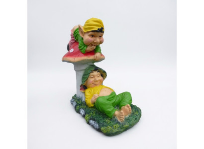 Trolls paresseux et au chômage pour le jardin 60cm décoration statue figurines sculpture
