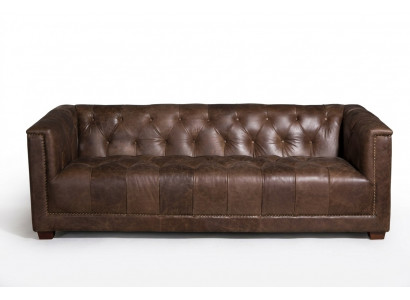 Chesterfield Ensemble de canapé 3+1 places Canapé Canapé en tissu en cuir Suite de canapés