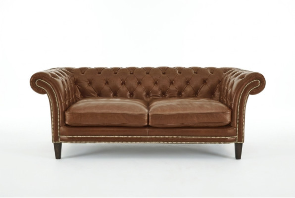 Canapé Club Chesterfield en cuir pour homme, canapé deux places marron NEUF jvmoebel ®