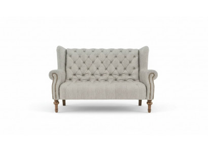 Chesterfield canapé en tissu pour canapé en cuir Canapés Ensemble rembourrage 2 places