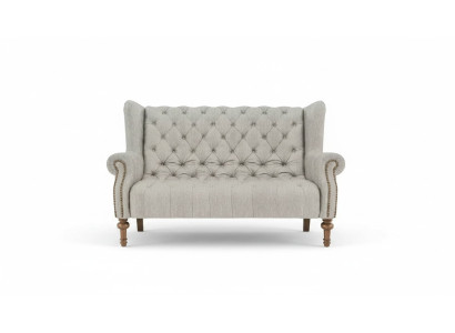 Chesterfield canapé en tissu pour canapé en cuir Canapés Ensemble rembourrage 2 places