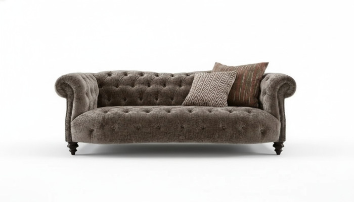 Canapé Chesterfield Canapé Tissu Rembourrage Canapés en Cuir Ensemble Rembourrage 3 Places