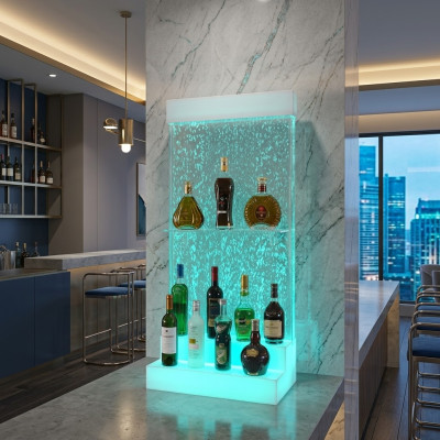 Étagères de bar LED design Étagère de bar Water Wall Comptoir Meuble