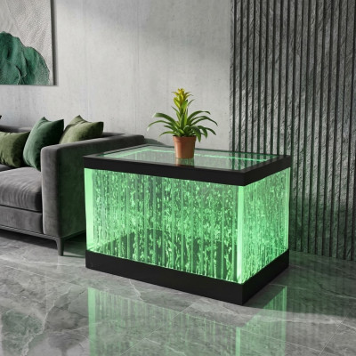 Conception Table Table basse Colonnes d'eau Colonne Eau Tables de canapé LED