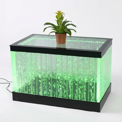 Conception Table Table basse Colonnes d'eau Colonne Eau Tables de canapé LED