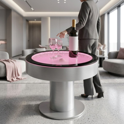 Conception Table Basse Table Basse Colonne d'Eau Colonne d'Eau Canapé LED Illuminé