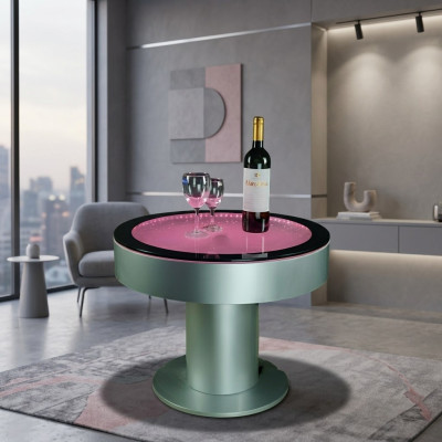 Conception Table Basse Table Basse Colonne d'Eau Colonne d'Eau Canapé LED Illuminé