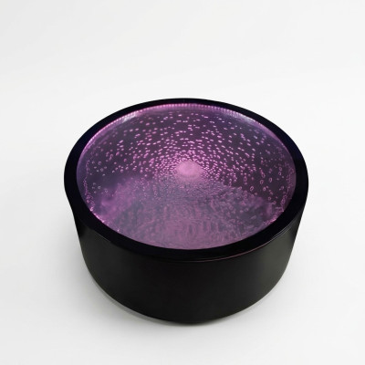 Table de design d'eau Table basse Colonnes d'eau Tables de canapé Éclairées par LED
