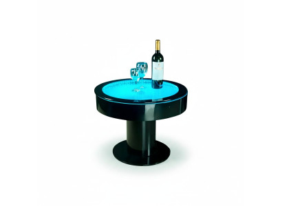 Table Ronde Bar Tables Rondes Jeu d'Eau LED Mobilier LED Illuminé