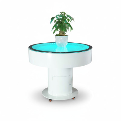 Table ronde Table de bar Tables rondes LED Jeu d'eau éclairé par LED