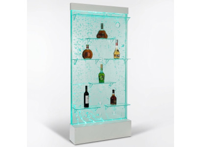 Étagères Concepteur Eclairé Led Mur d'Eau Étagère Bar Colonne Comptoir Colonnes d'Eau