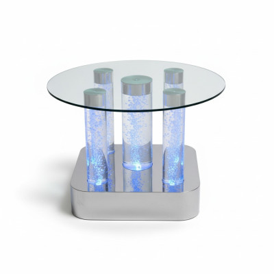 Conception de table d'eau Table basse Colonnes d'eau Colonne Tables de canapé LED