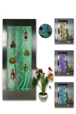 Étagère designer colonne de tablette de bar murale éclairée à LED
