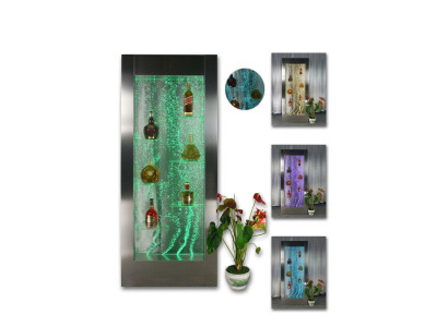 Étagère designer colonne de tablette de bar murale éclairée à LED