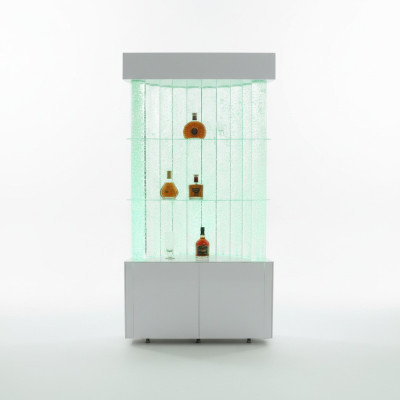 Étagère LED Barre Mur d'eau Colonne Décoration Murs d'eau Illuminés Comptoir de Bar
