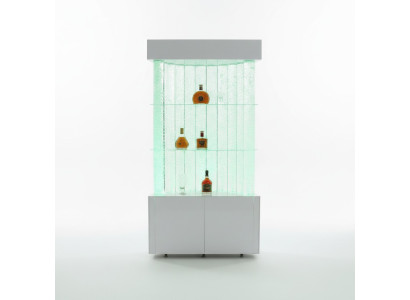 Étagère LED Barre Mur d'eau Colonne Décoration Murs d'eau Illuminés Comptoir de Bar