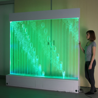 Moderner Wasserspeicherwände LED-Wasserwand beleuchtete dekorative Wand