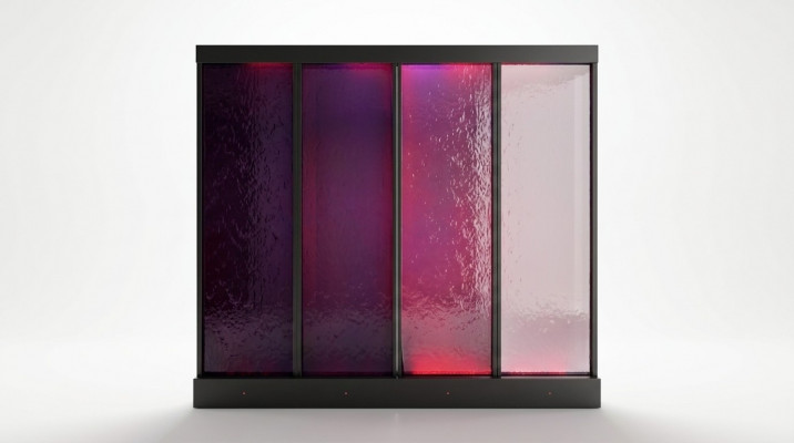 Panneau mural avec des bulles d'eau Mur d'eau LED décoratif Mur d'eau design