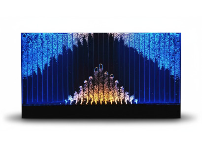 Cloisons murales d'eau modernes Partition LED Décor mural éclairé par l'eau